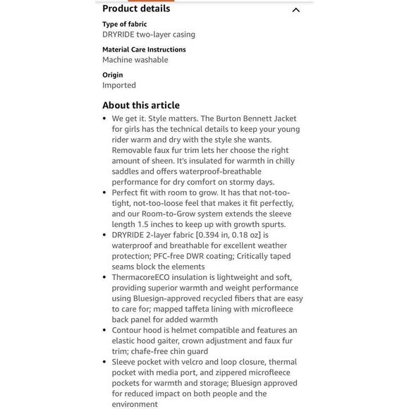 Burton Girls Bennett Jacket Size XL - Picture 13 of 13